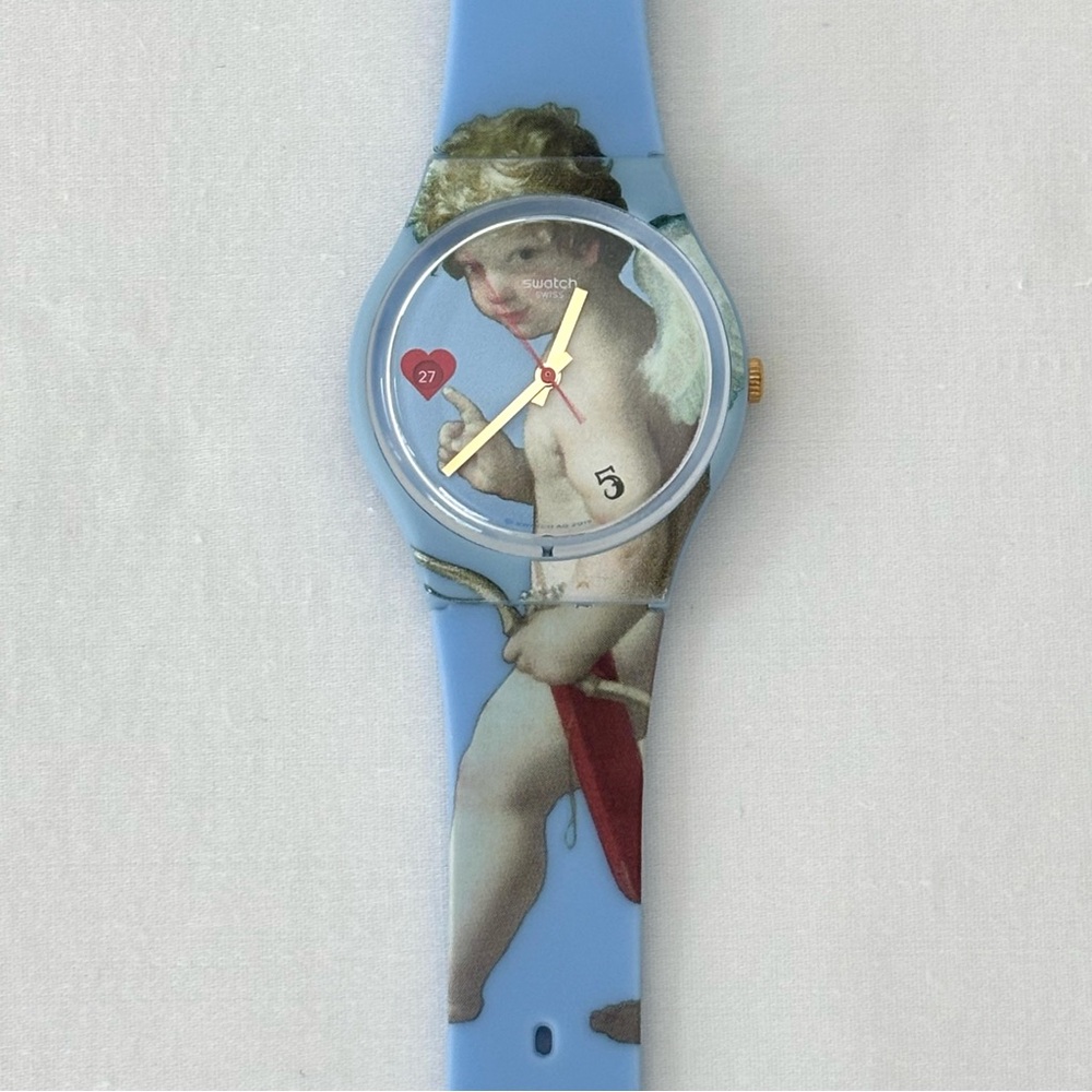 Swatch x Louvre ‘FLÈCHE D'AMOUR’ NWOT The Abduction of Helen Cupid Heart - Picture 4 of 9